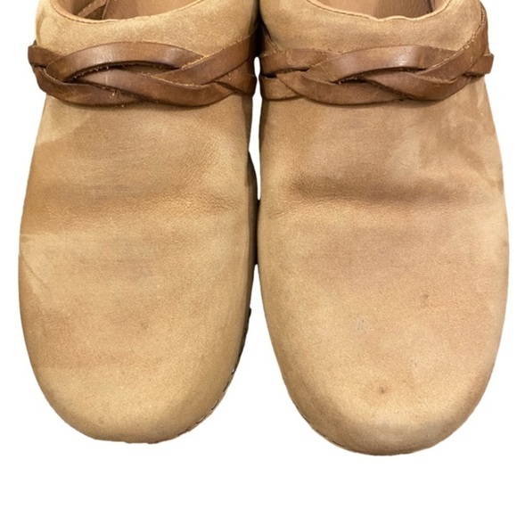 L.L. BEAN Leather Clogs/Mules Leather Braid Tan Suede Women Size 40 (8.5) - Picture 8 of 15